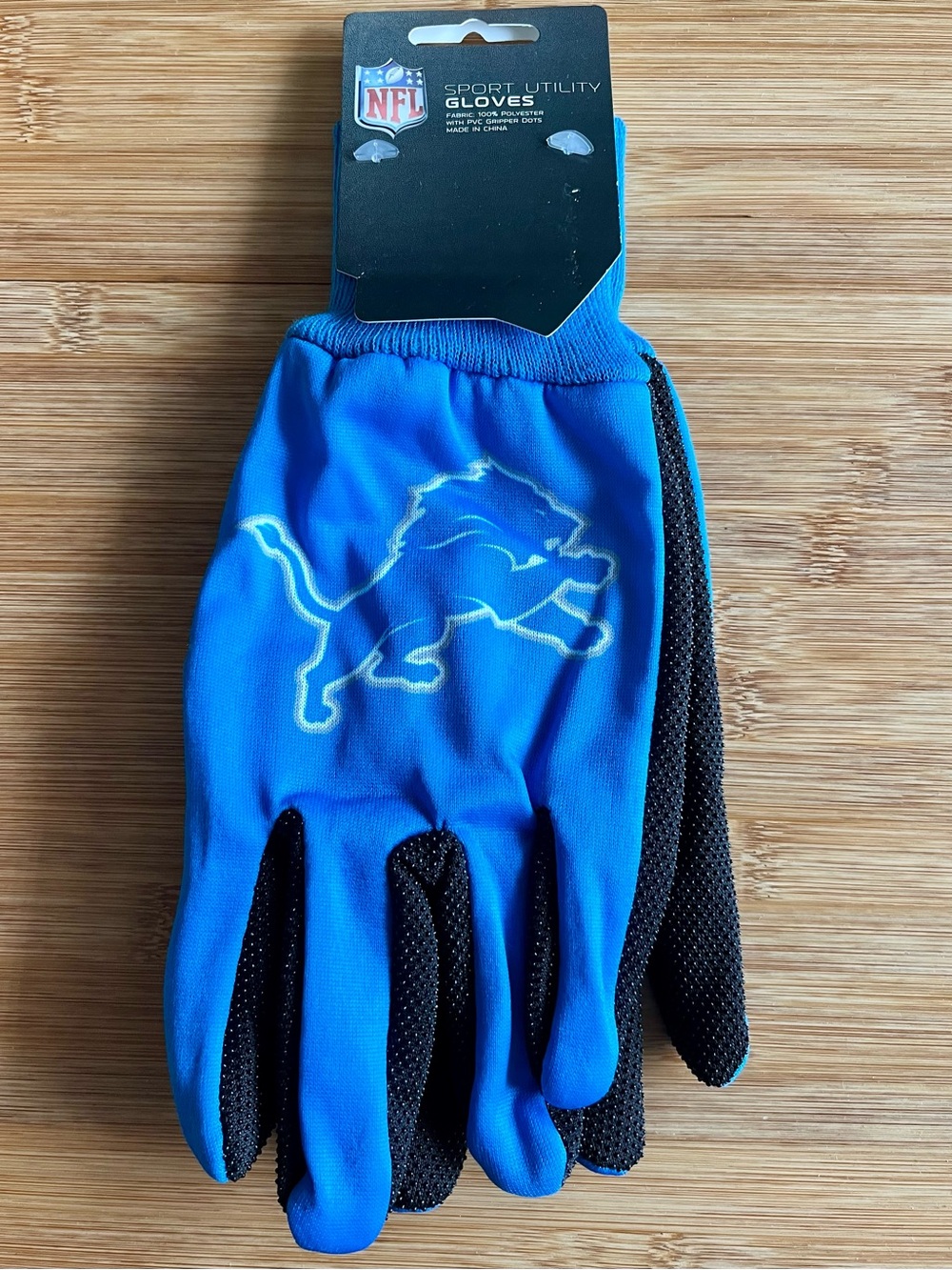 NWT Detroit Lions Gloves NFL sport utility gloves blue & black
